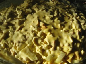 картофельная запеканка с сыром сулугуни 