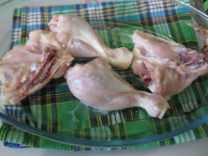 окорочка под шубкой из грецких орехов
