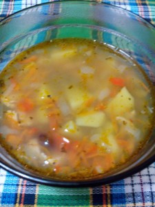 фасолевый суп из куриной грудки