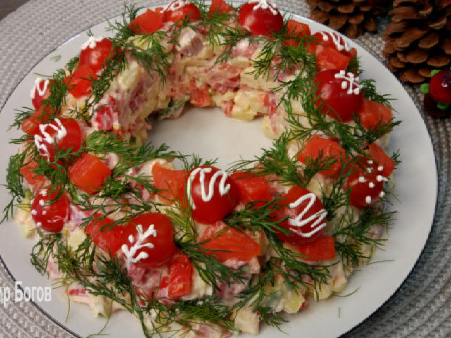 Салат «Русские традиции». Красивый и вкусный салат на праздничный стол