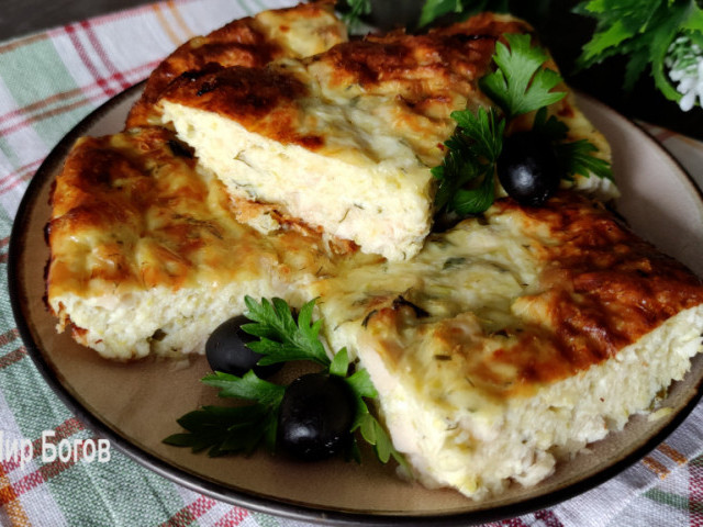 Готовим нежную запеканку из куриного филе и кабачков